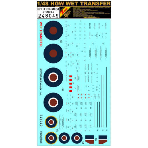 HGW HGW248049 1:48 Supermarine Spitfire Mk.IXc/Mk.IXe