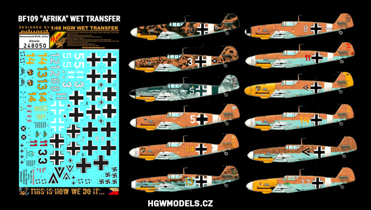 HGW HGW248050 1:48 Messerschmitt Bf-109 "Afrika"