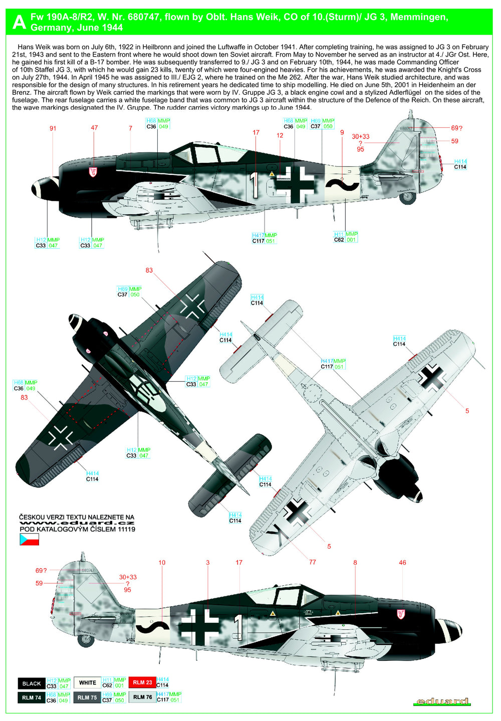 HGW HGW248059 1:48 Focke-Wulf Fw-190A-8/R2