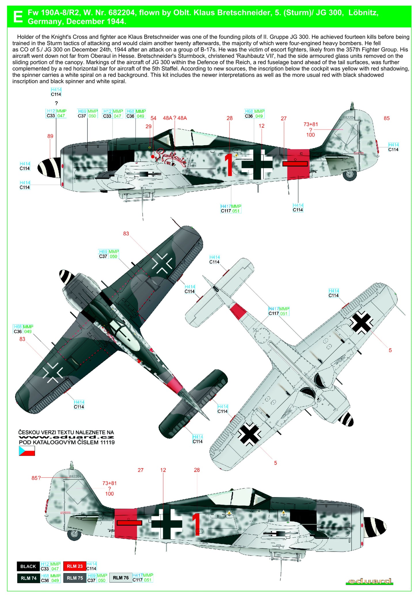 HGW HGW248059 1:48 Focke-Wulf Fw-190A-8/R2