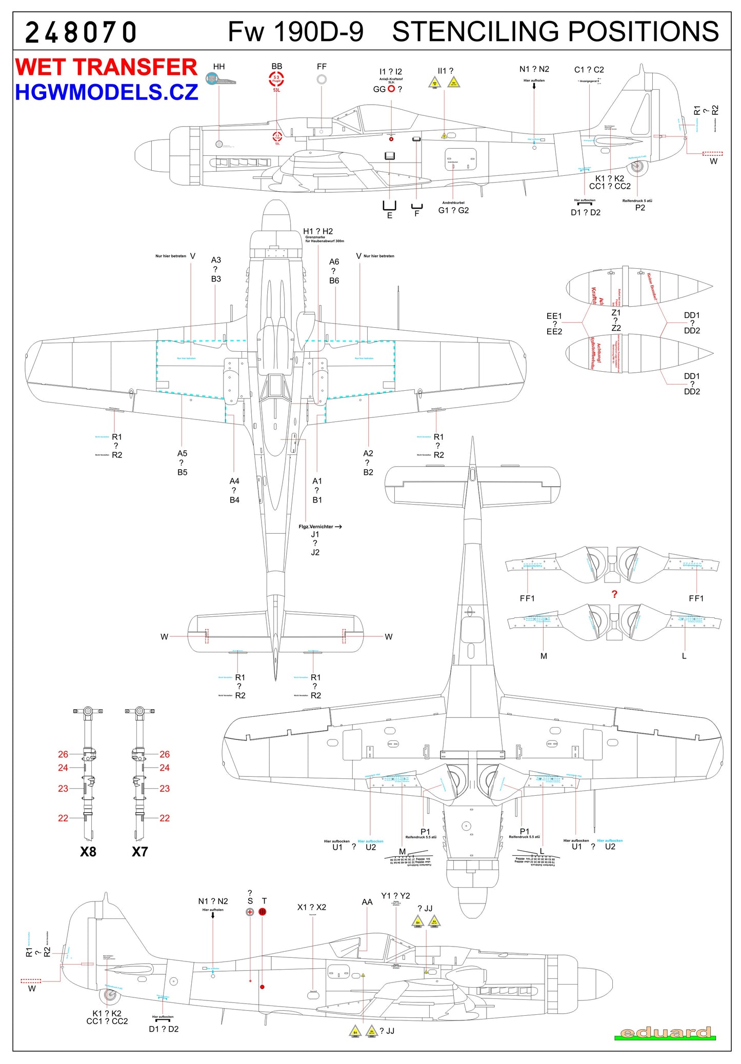 HGW HGW248070 1:48 Focke-Wulf Fw-190D-9