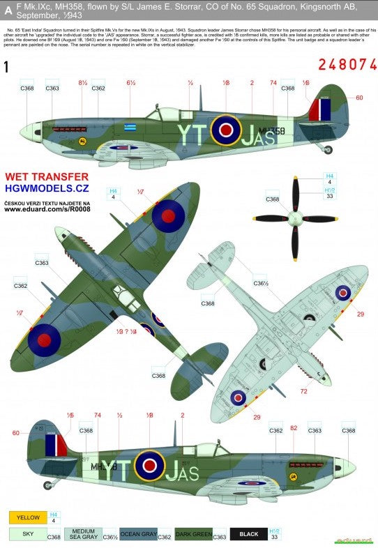 HGW HGW248074 1:48 Supermarine Spitfire Mk.IXc/Mk.IXe