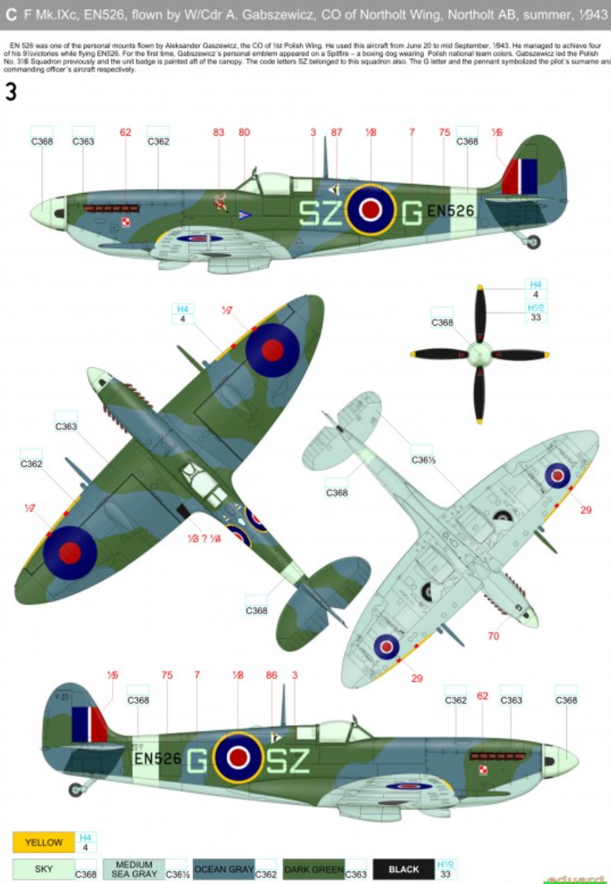 HGW HGW248074 1:48 Supermarine Spitfire Mk.IXc/Mk.IXe