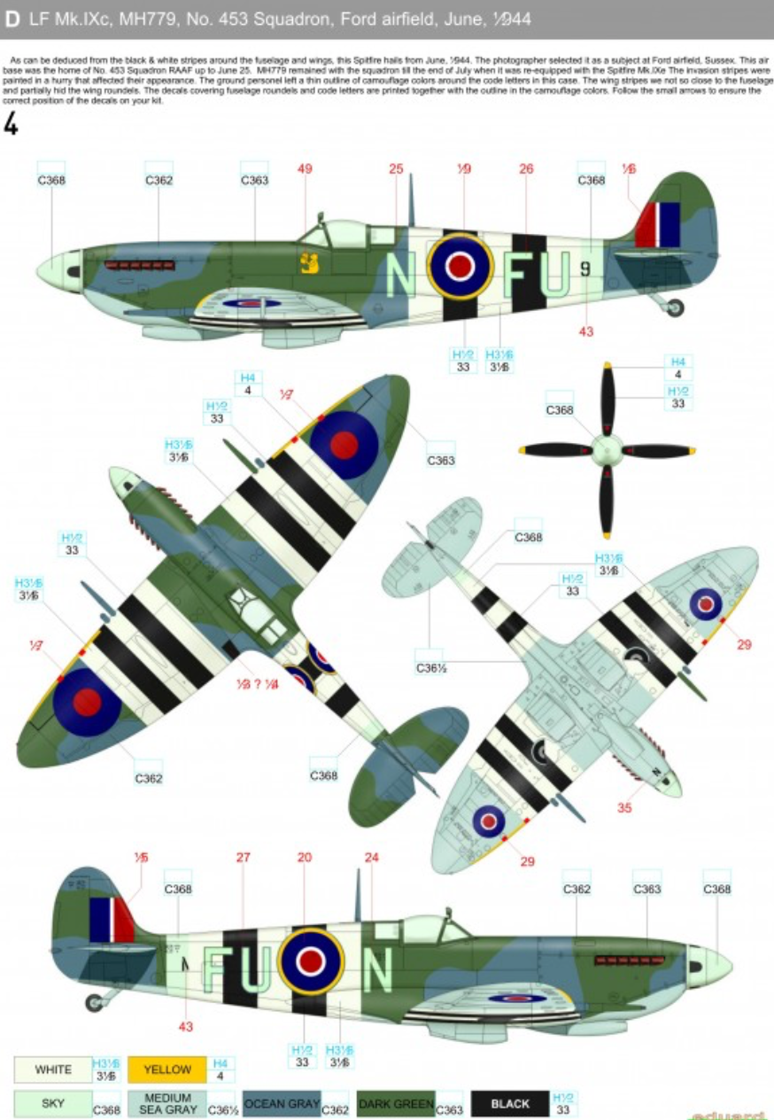 HGW HGW248074 1:48 Supermarine Spitfire Mk.IXc/Mk.IXe