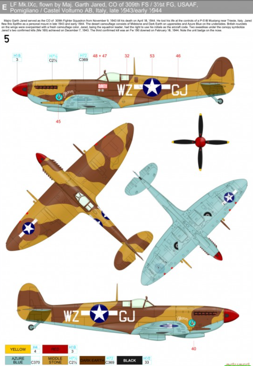 HGW HGW248074 1:48 Supermarine Spitfire Mk.IXc/Mk.IXe