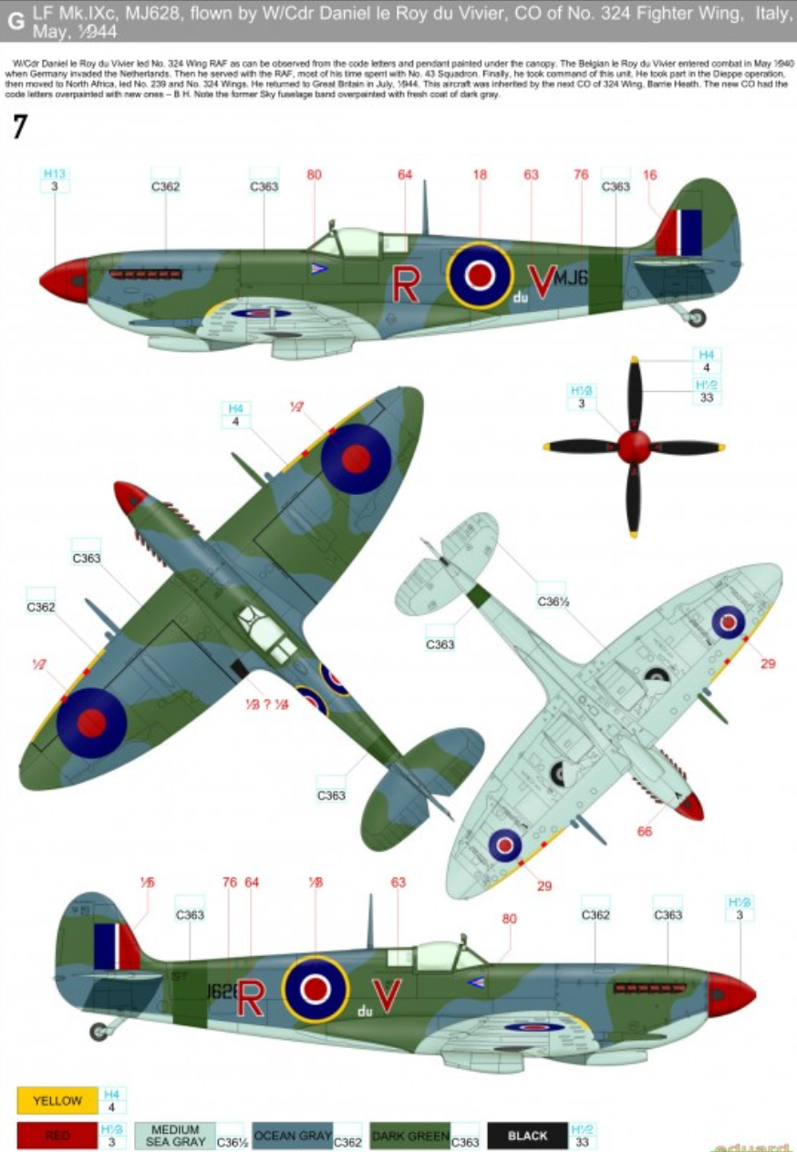 HGW HGW248074 1:48 Supermarine Spitfire Mk.IXc/Mk.IXe