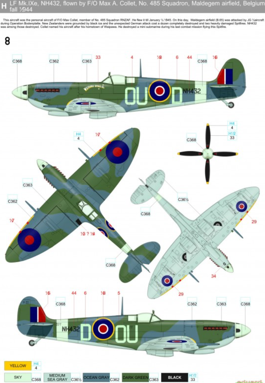 HGW HGW248074 1:48 Supermarine Spitfire Mk.IXc/Mk.IXe
