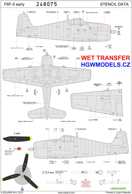 HGW HGW248075 1:48 Grumman F6F-5 Hellcat