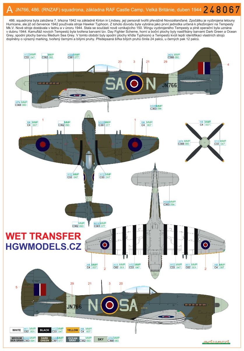 HGW HGW248079 1:48 Hawker Tempest Mk.V Series 1