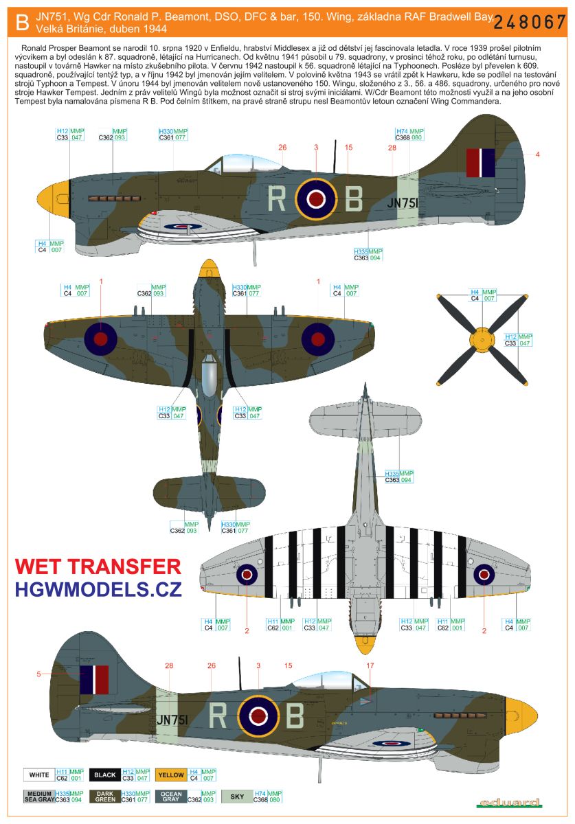 HGW HGW248079 1:48 Hawker Tempest Mk.V Series 1
