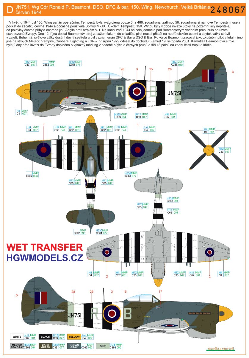 HGW HGW248079 1:48 Hawker Tempest Mk.V Series 1