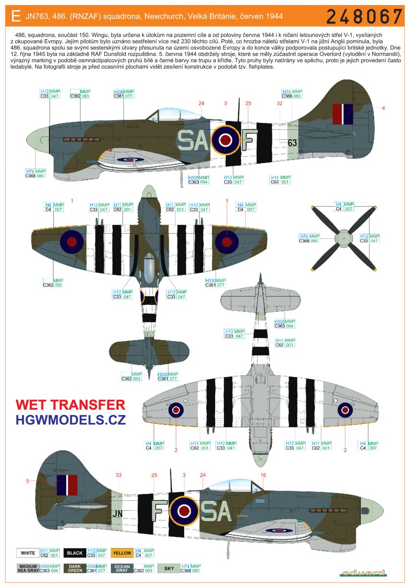 HGW HGW248079 1:48 Hawker Tempest Mk.V Series 1