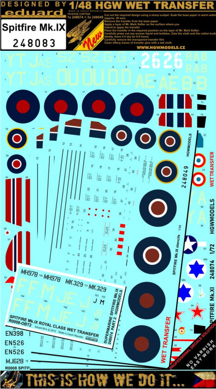 HGW HGW248083 1:48 Supermarine Spitfire Mk.IXC/Mk.IXE