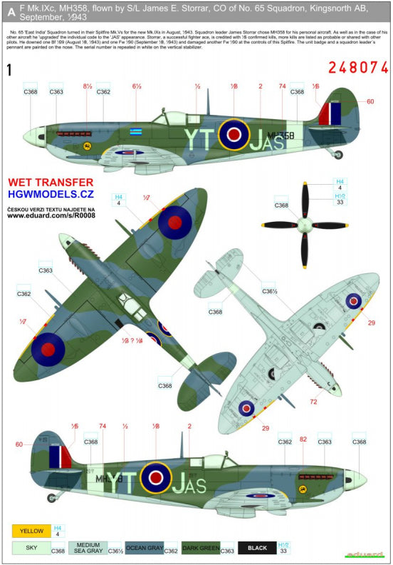 HGW HGW248083 1:48 Supermarine Spitfire Mk.IXC/Mk.IXE