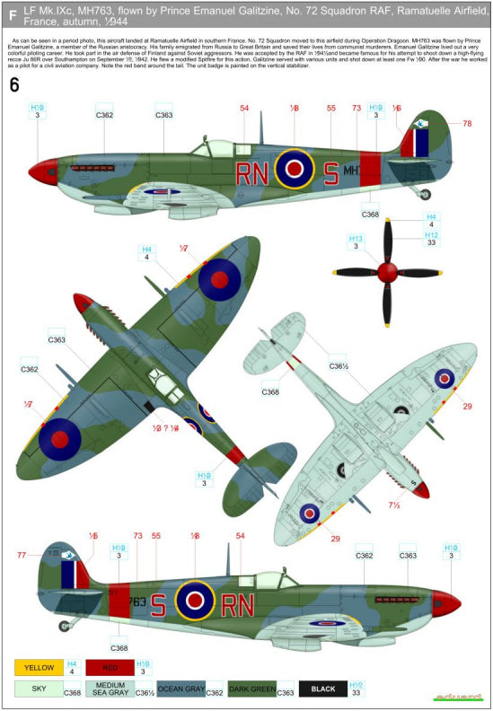 HGW HGW248083 1:48 Supermarine Spitfire Mk.IXC/Mk.IXE