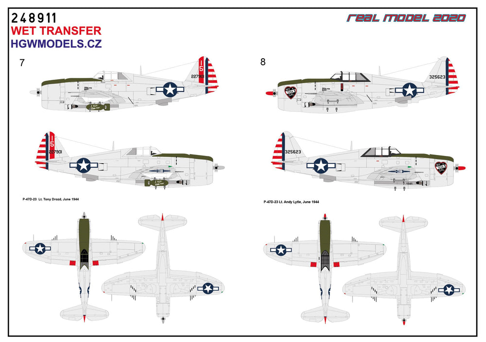 HGW HGW248911 1:48 Republic P-47D Thunderbolt RAZORBACK IN THE PACIFIC AREA