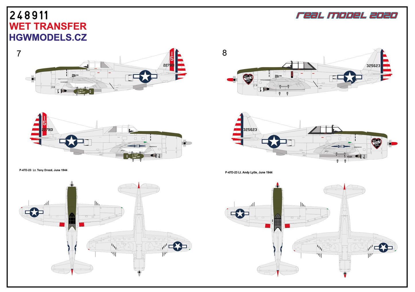 HGW HGW248911 1:48 Republic P-47D Thunderbolt RAZORBACK IN THE PACIFIC AREA