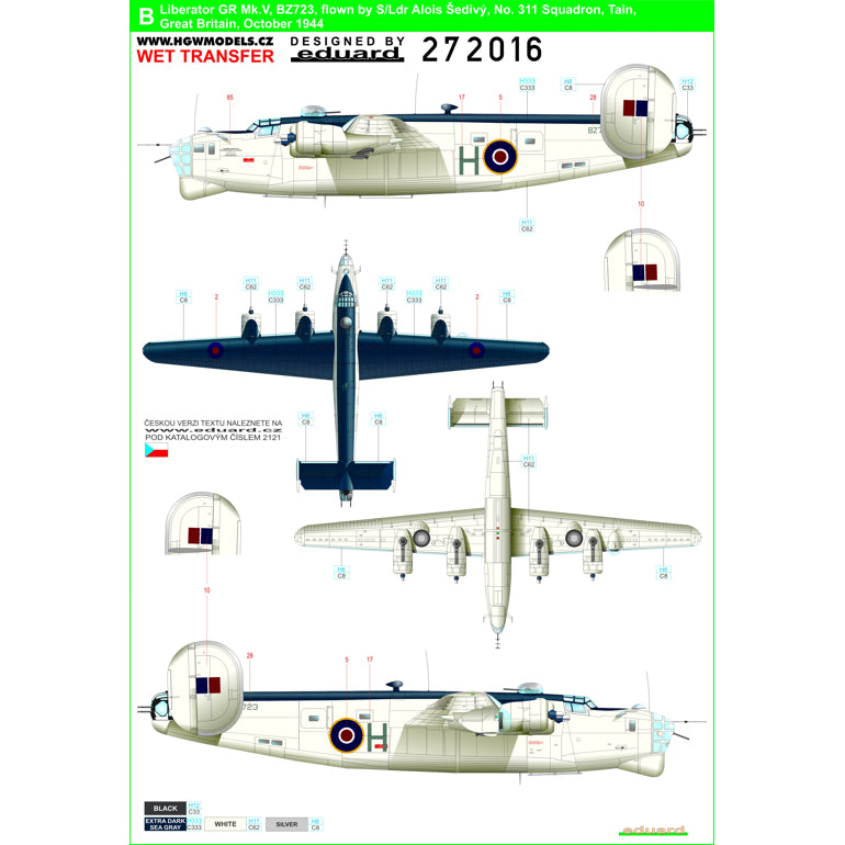HGW HGW272016 1:72 Consolidated Liberator GR Mk.III/Mk.V
