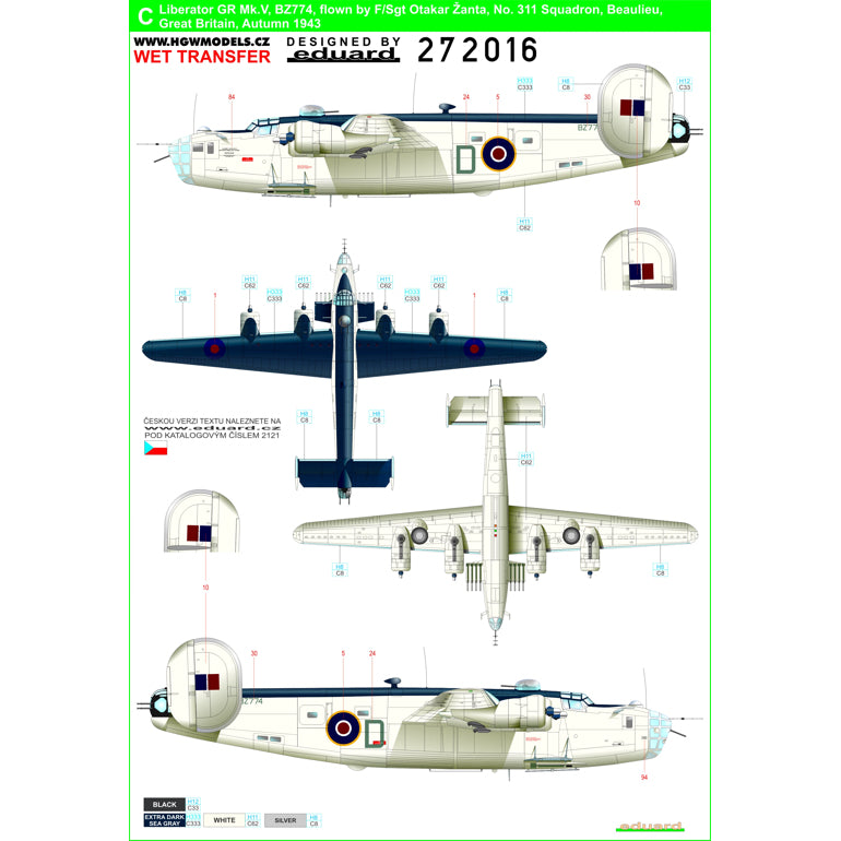 HGW HGW272016 1:72 Consolidated Liberator GR Mk.III/Mk.V