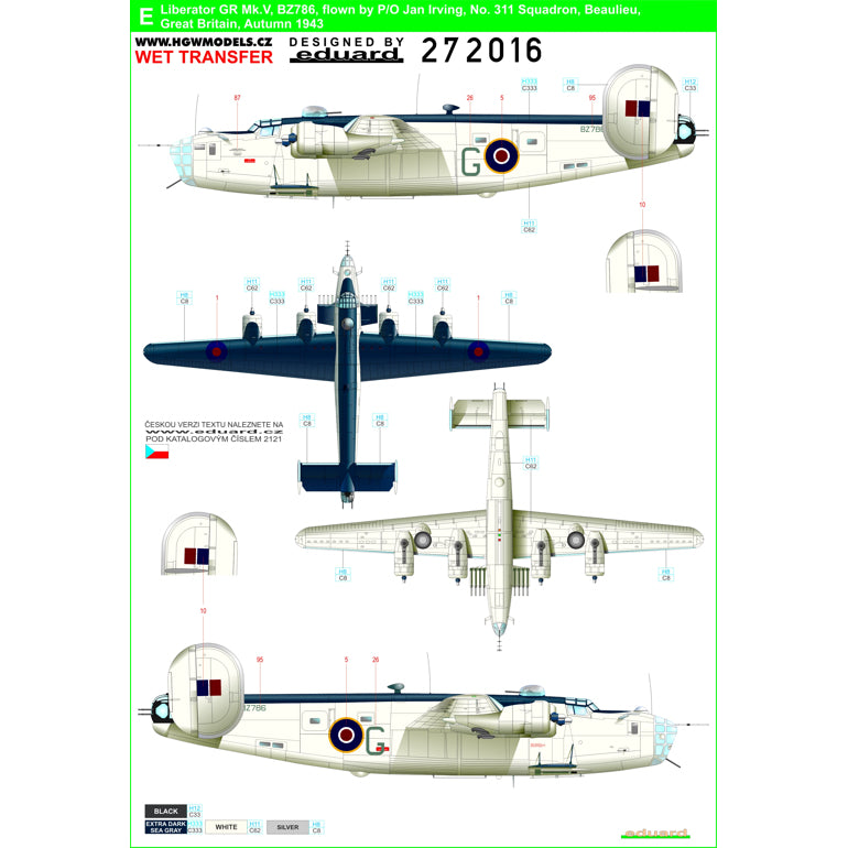HGW HGW272016 1:72 Consolidated Liberator GR Mk.III/Mk.V