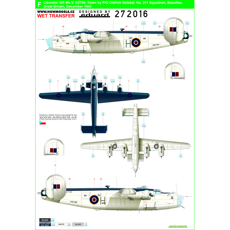 HGW HGW272016 1:72 Consolidated Liberator GR Mk.III/Mk.V