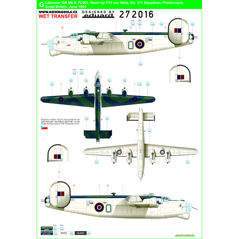 HGW HGW272016 1:72 Consolidated Liberator GR Mk.III/Mk.V
