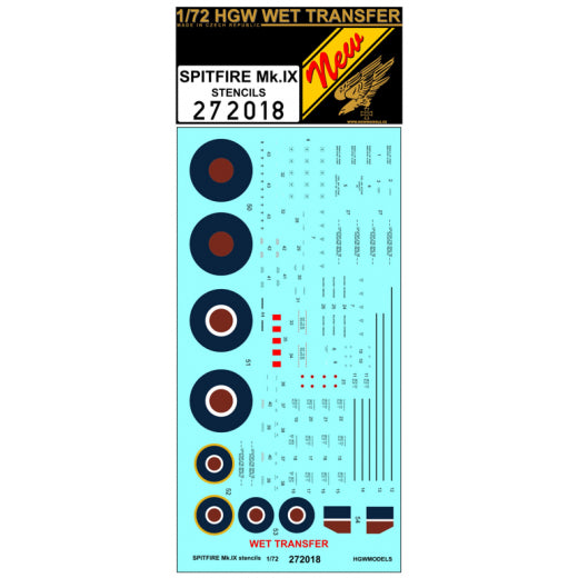 HGW HGW272018 1:72 Supermarine Spitfire Mk.IXc/Mk.IXe