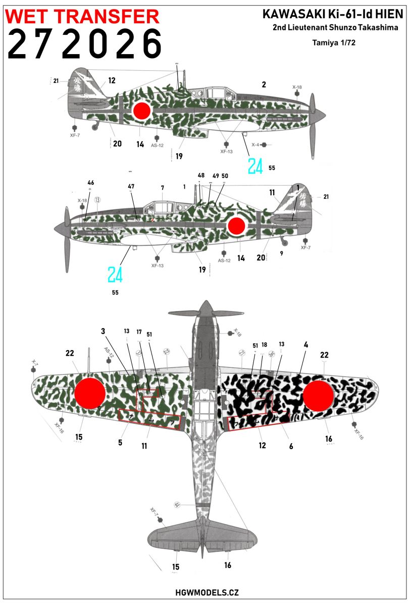 HGW HGW272026 1:72 Kawasaki Ki-61-Id