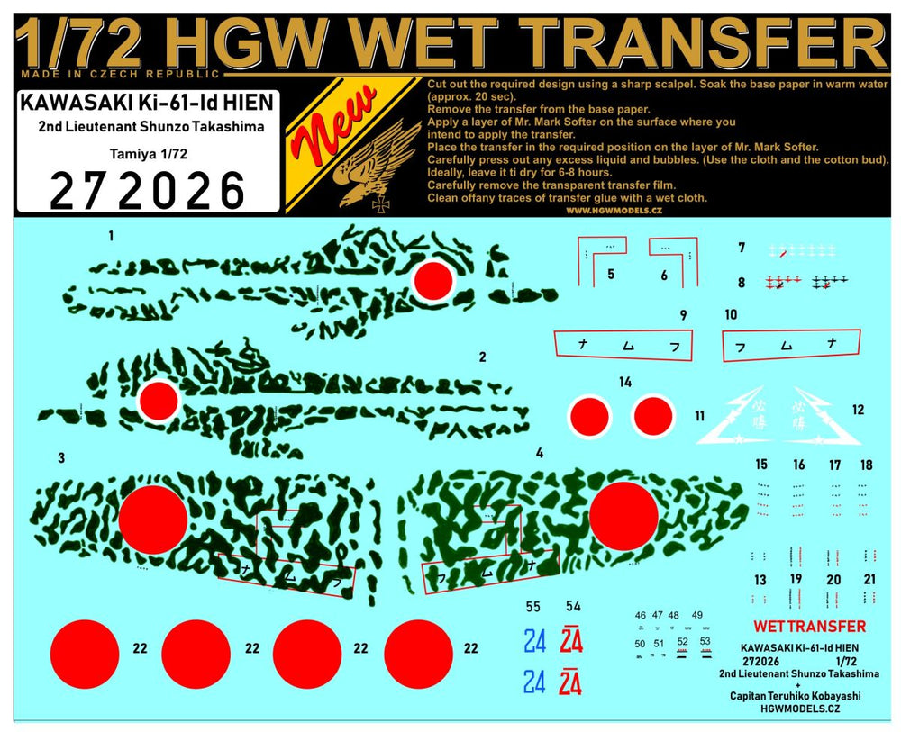 HGW HGW272026 1:72 Kawasaki Ki-61-Id