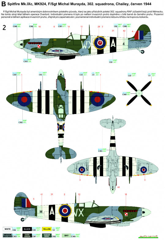 HGW HGW272028 1:72 Supermarine Spitfire Mk.IXC/Mk.IXe "The Longest Day"
