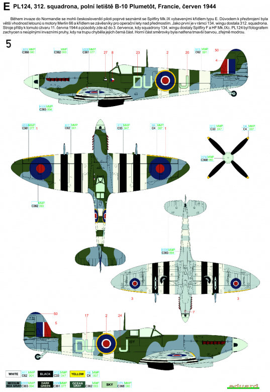 HGW HGW272028 1:72 Supermarine Spitfire Mk.IXC/Mk.IXe "The Longest Day"