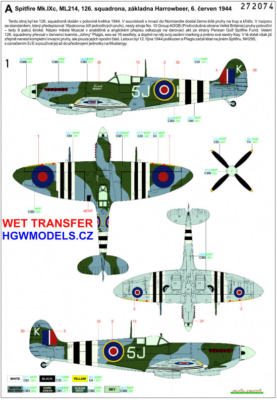 HGW HGW272030 1:72 Supermarine Spitfire Mk.IXC/Mk.IXE