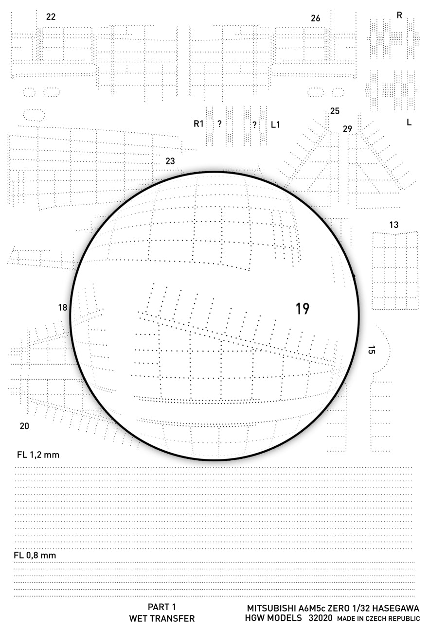 HGW HGW321020 1:32 Mitsubishi A6M5c Zero Positive Rivets