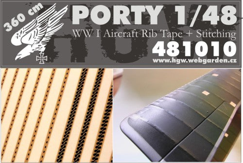 HGW HGW481010 1:48 Rib Tapes: 360 cm