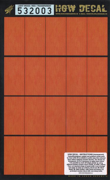 HGW HGW532003 1:32 LIGHT WOOD / RED TRANSPARENT