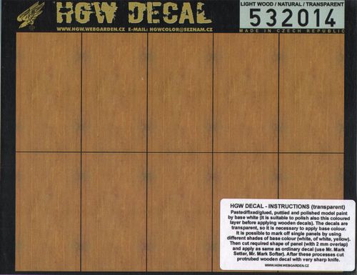 HGW HGW532014 1:32 LIGHT WOOD / NATURAL TRANSPARENT A5