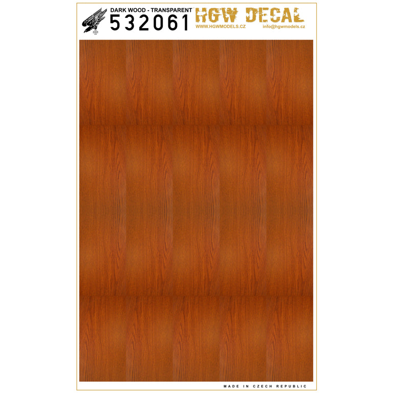 HGW HGW532061 1:32 Dark Wood transparent | no grid | sheet: A4