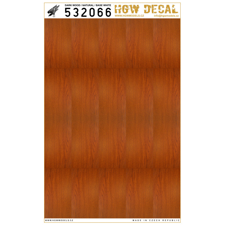 HGW HGW532066 1:32 Dark Wood base white | no grid | sheet: A4