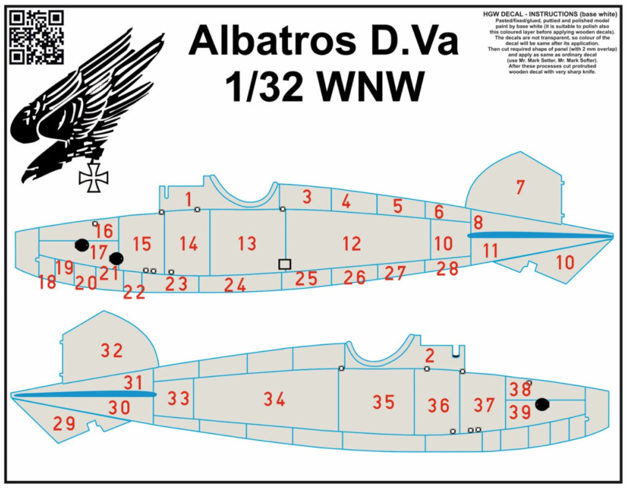 HGW HGW532082 1:32 Albatros D.V / D.Va