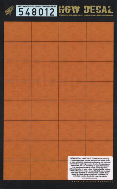 HGW HGW548012 1:48 LIGHT WOOD/YELLOW TRANSPARENT A4