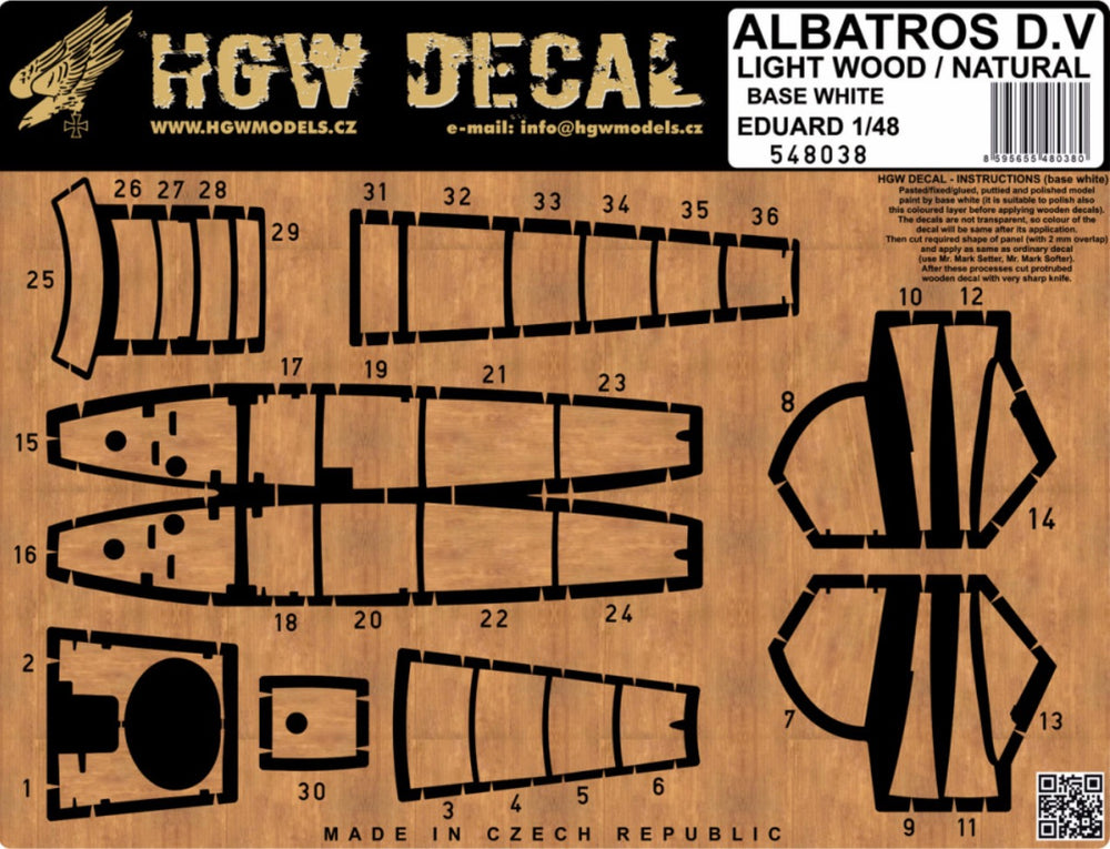 HGW HGW548038 1:48 ALBATROS D.V & D.VA