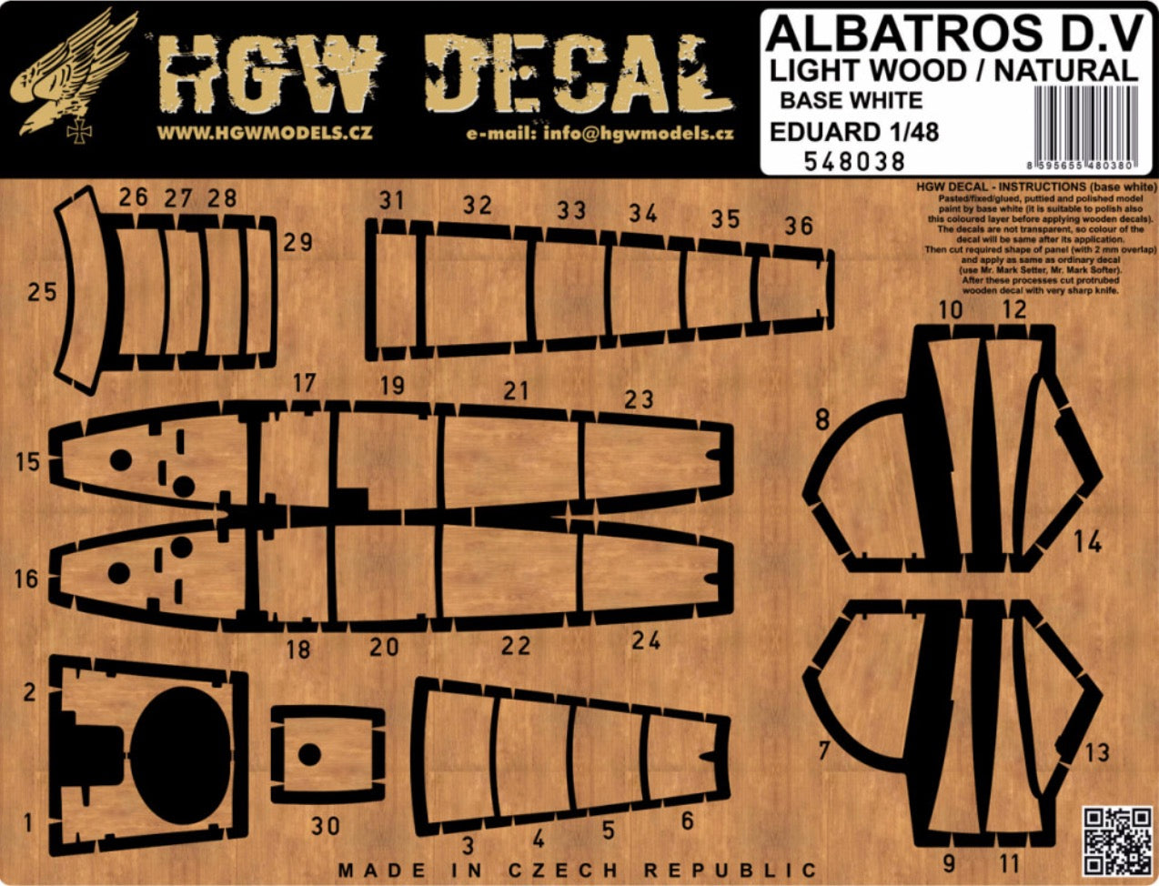 HGW HGW548038 1:48 ALBATROS D.V & D.VA
