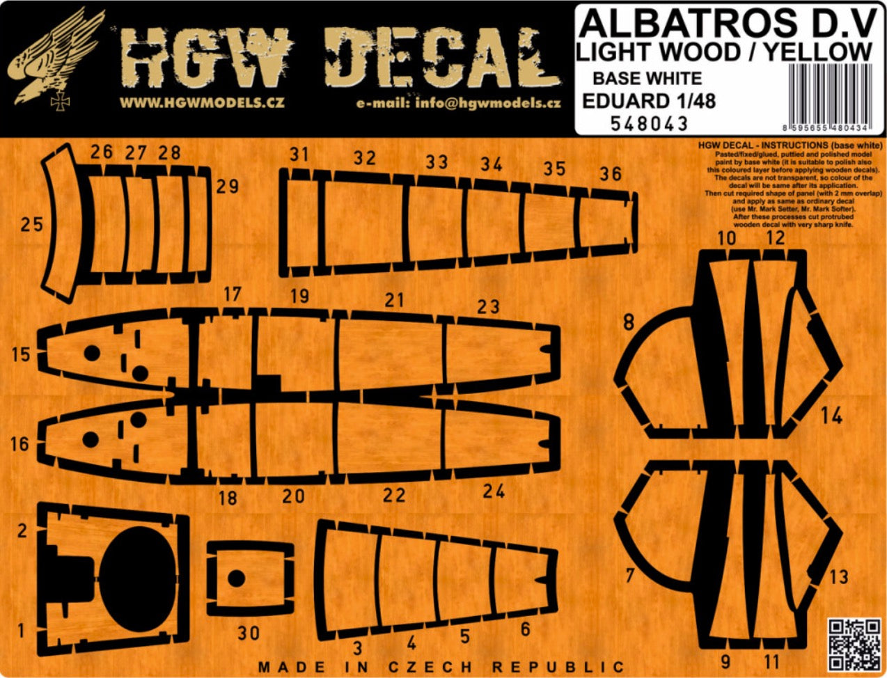 HGW HGW548043 1:48 ALBATROS D.V & D.VA