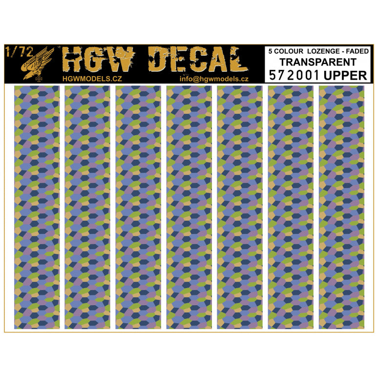 HGW HGW572001 1:72 5 Colour Lozenge Upper