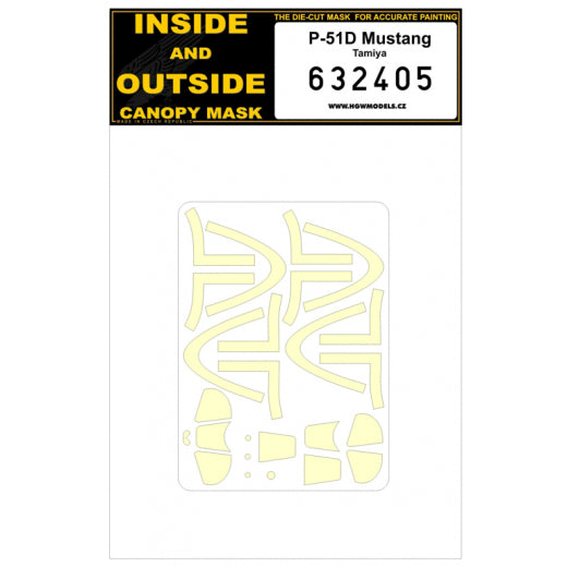 HGW 632405 P-51D Mustang Canopy Frame Paint Masks 1:32