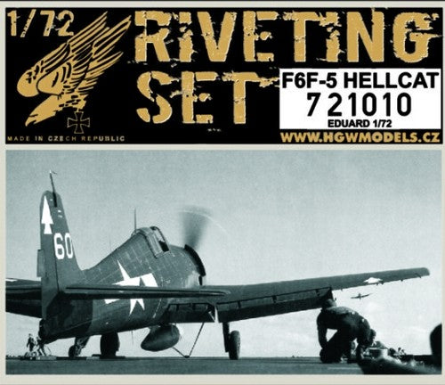 HGW HGW721010 1:72 Grumman F6F-5 Hellcat riveting set