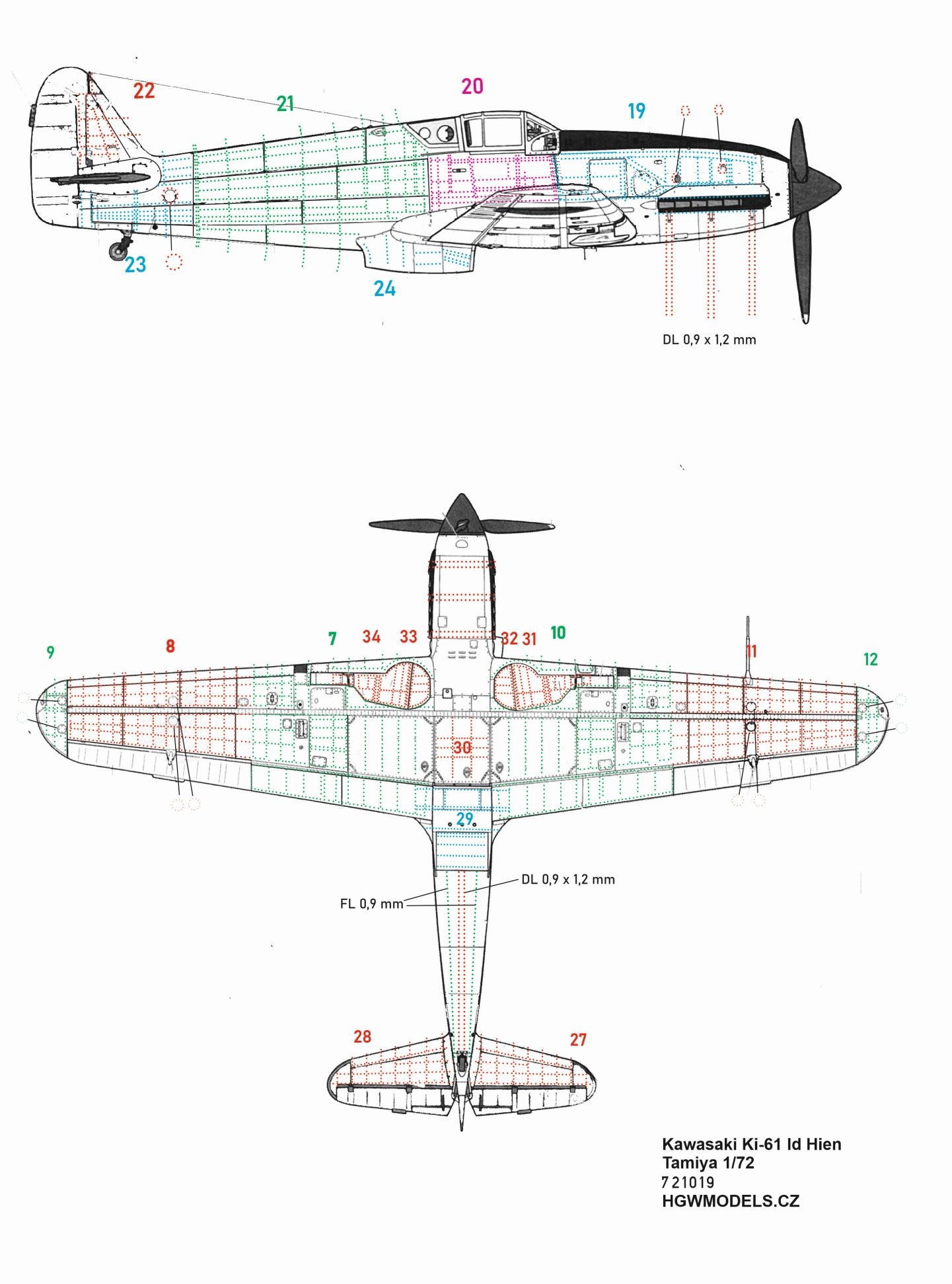 HGW HGW721019 1:72 Kawasaki Ki-61-Id Hien