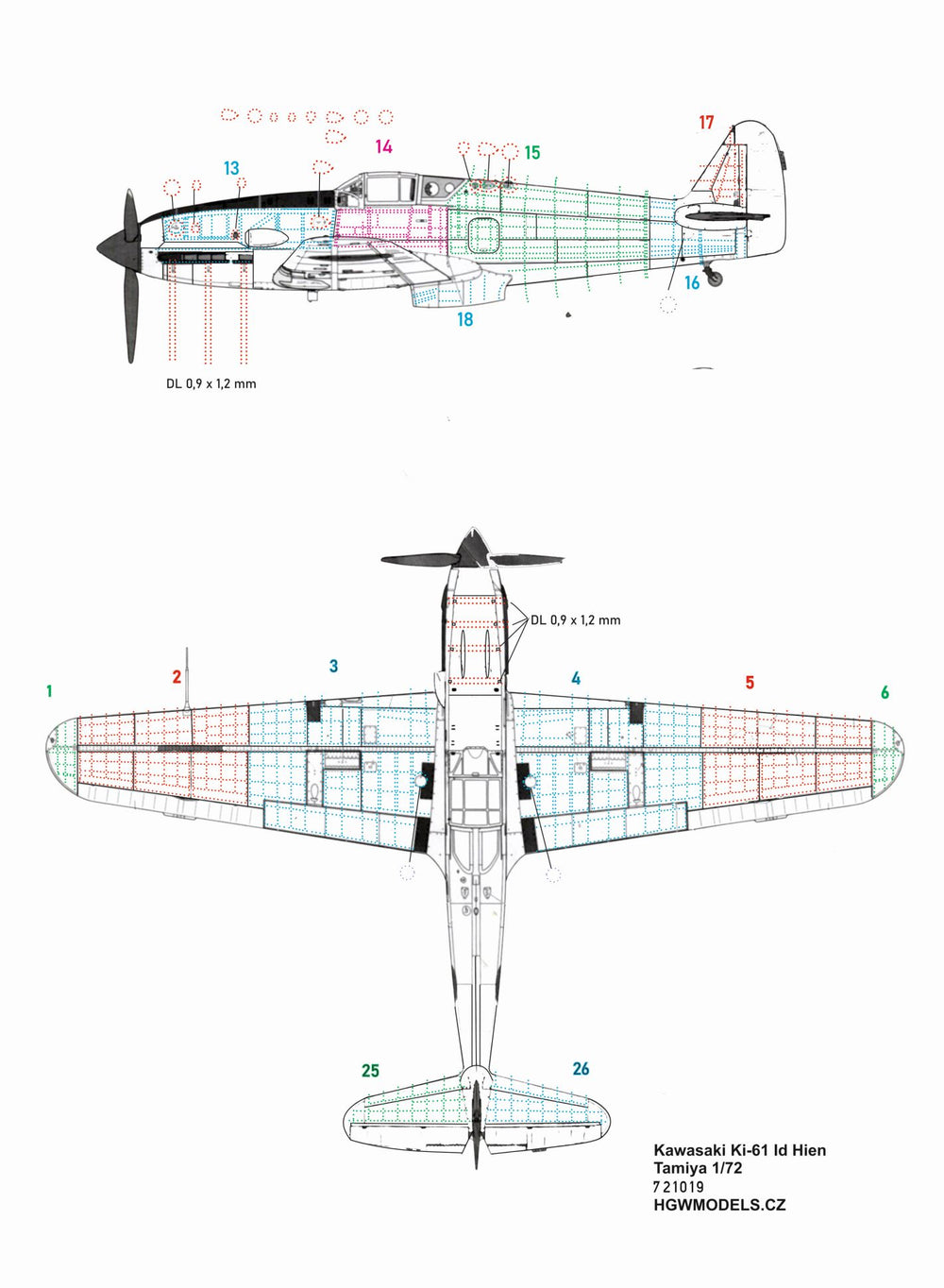 HGW HGW721019 1:72 Kawasaki Ki-61-Id Hien