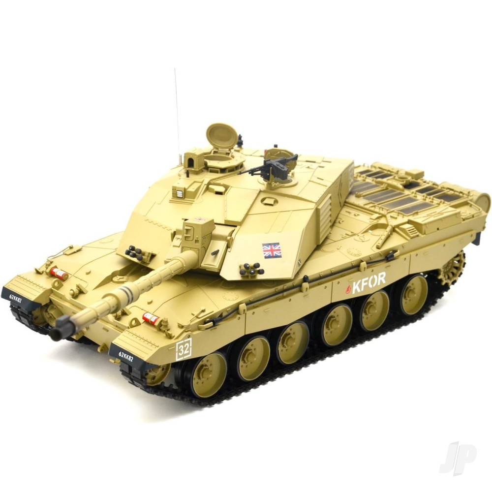 Henglong 1:16 U.S. British Challenger 2 with Infrared Battle System (2.4GHz + Shooter + Smoke + Sound) 3908-1B