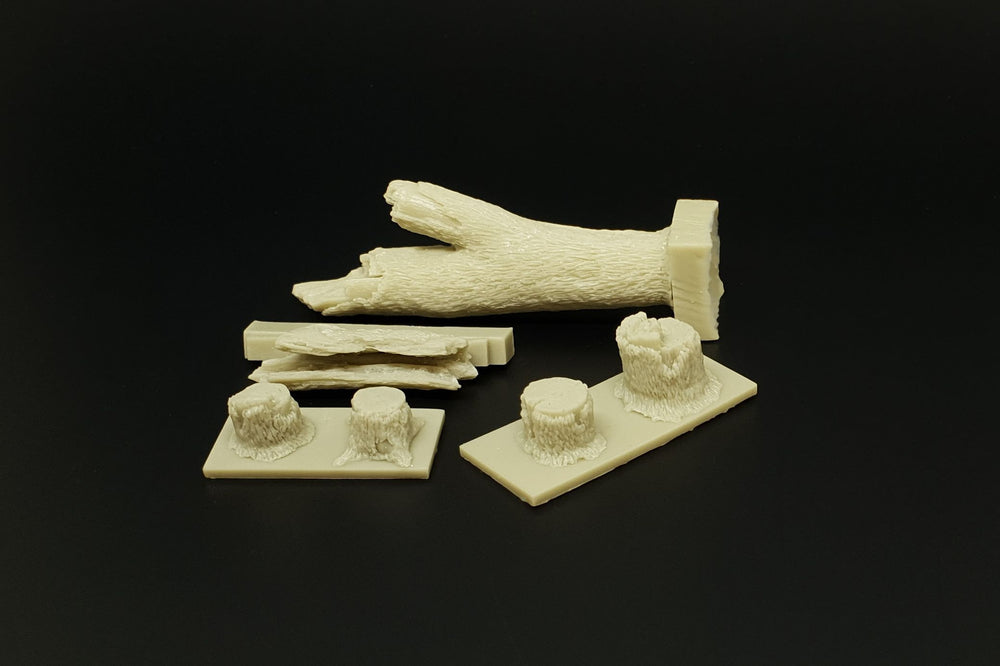 Hauler HLX48399 1:48 TREE TRUNKS and STUMPS Resin diorama set